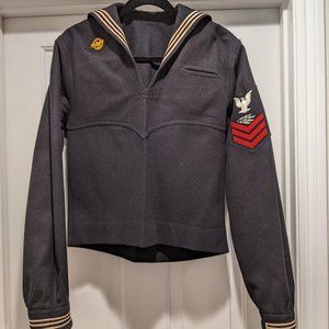 Vintage 1940s WWII Navy Wool Jacket "Radarman"